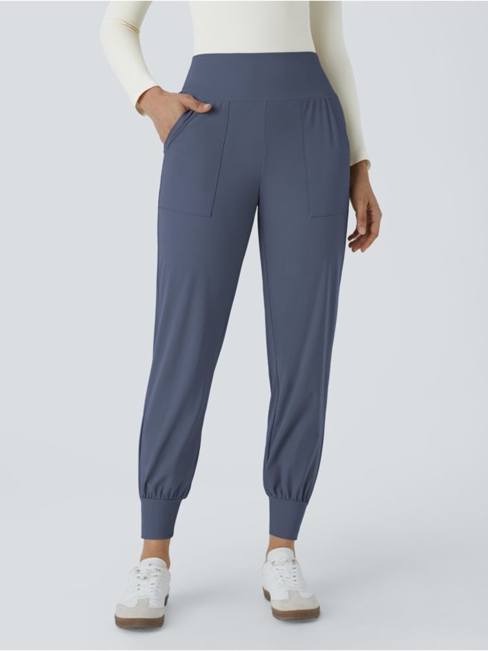HALARA Womenβs Slate Blue Athletic Jogger Pants Size Small